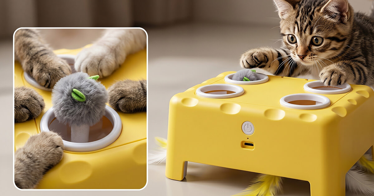 Les 4 Trous du Chasseur de Fromage Tiennent Votre Chat en Haleine en Permanence