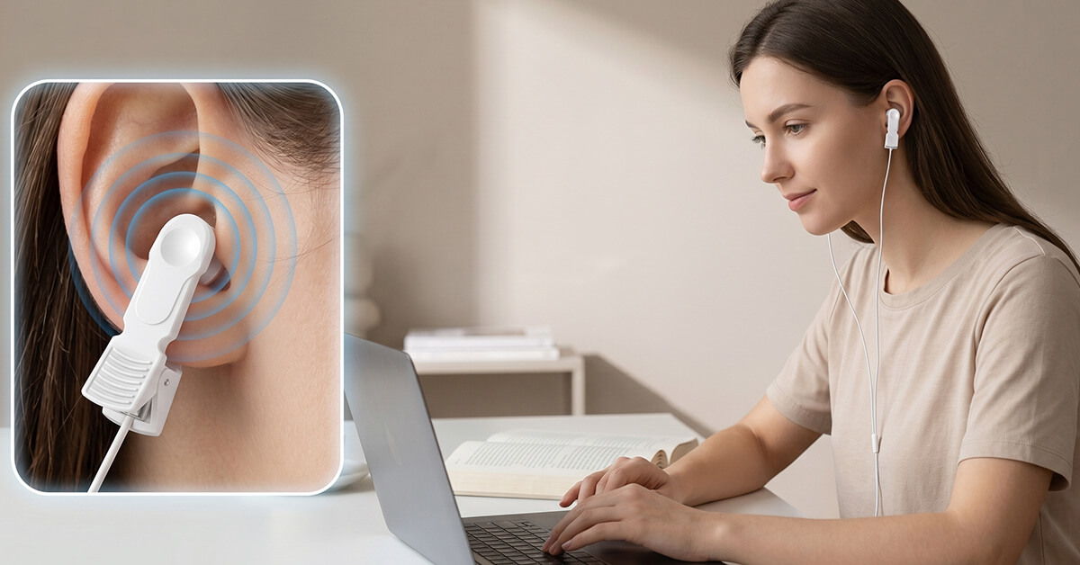 Un Clip Auriculaire Discret pour une Utilisation Quotidienne Sans Contrainte